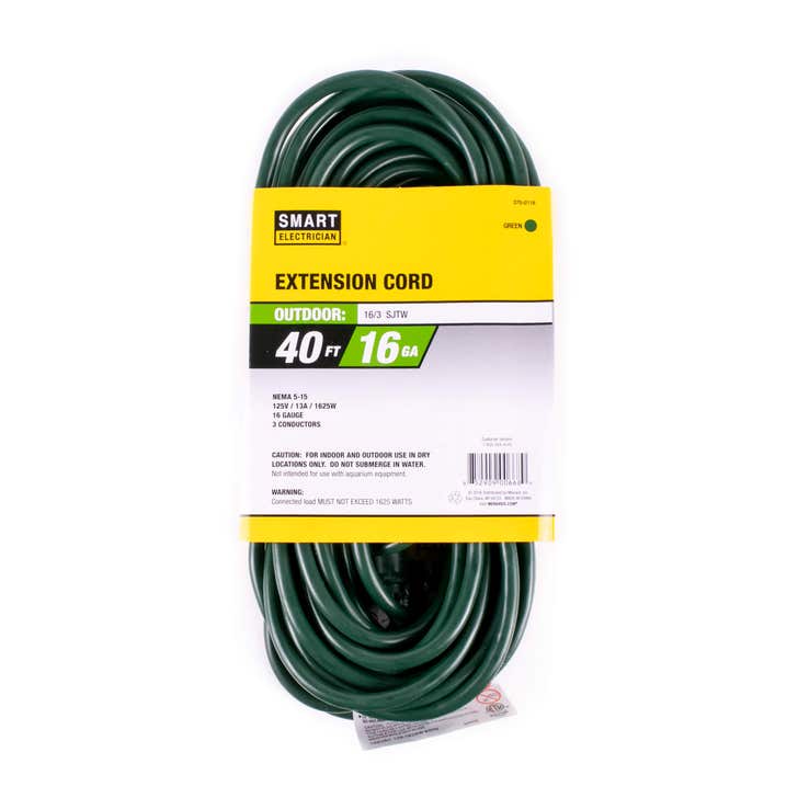16 gauge extension cord amp