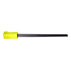 Blackburn - 4" X 5" Yellow Flag With 21" Wire Staff, Pack of 100