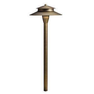 Kichler - Solid Brass Missionary Path Light - Centennial Brass - No Lamp