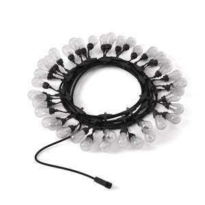 Twinkly Plus - RGBW S14 String Light with Black Wire - 40 Lights - 20" Spacing