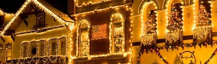 C7 LED Christmas Lights on Shops