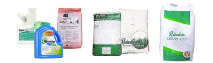 Chemicals, fertilizers and Reinders grass seed